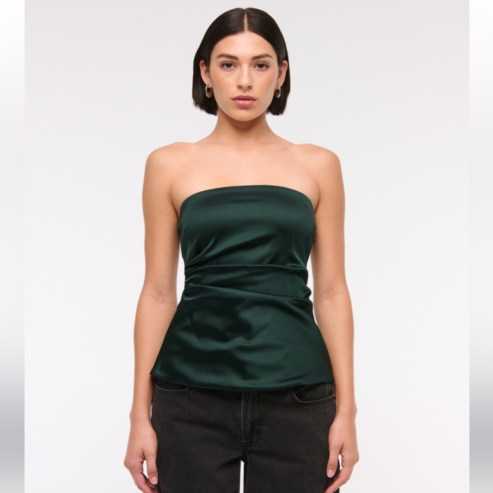 Satin tube top